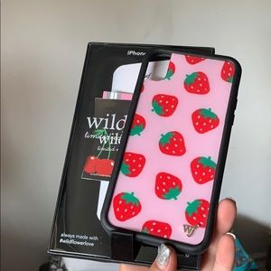 iPhone XR wildflower strawberry case